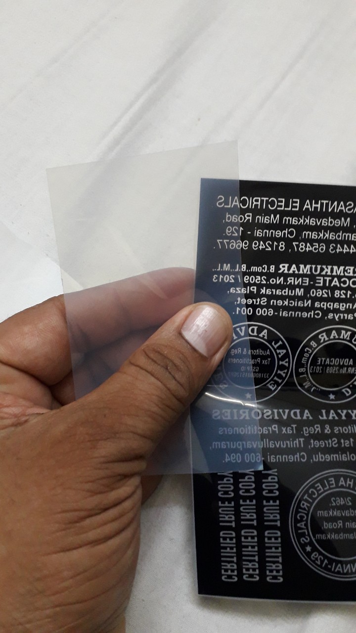 Inject Printing FILM For Positive & Negative A4